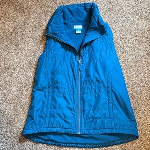 Columbia Teal zip up vest